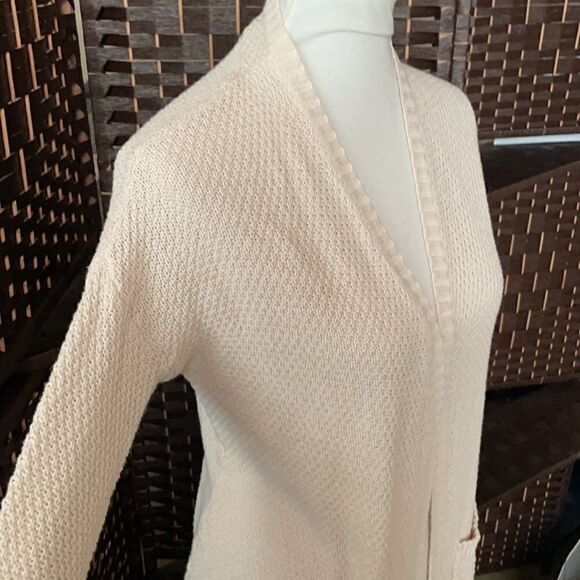 BDG Urban Outfitters Long Cream Knit “London”Cardigan w/Pockets (XS) - Picture 7 of 16